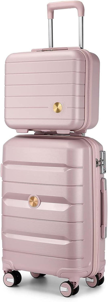 Handgepäck Koffer Hartschale Trolley TSA-Schloss 4 Rollen Beautycase