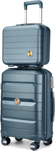 Handgepäck Koffer 55cm TSA-Schloss Rollen Hartschale Beautycase