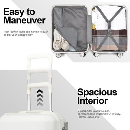 Handgepäck Koffer 55cm Hartschalen Trolley TSA-Schloss 4 Rollen