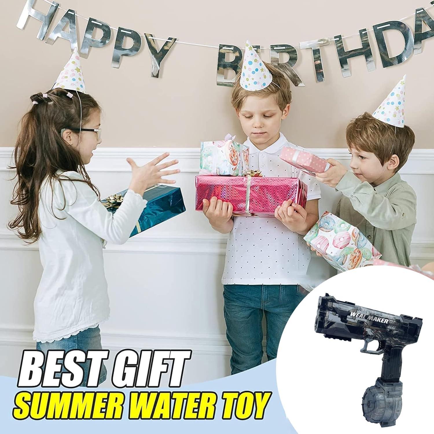 Elektrische Wasserpistole Kinder mit 400 Munition Automatic Transparent SEO