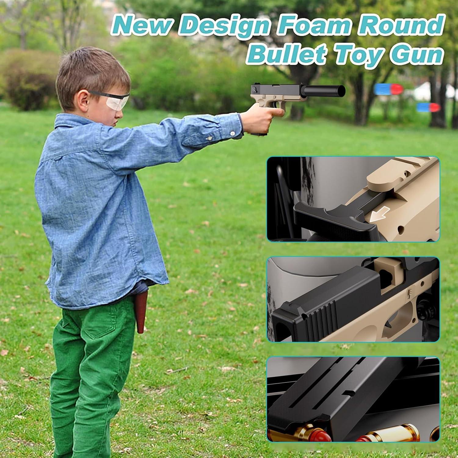 Kinder Spielzeug Pistole Schaumstoff-Blaster Soft Bullet Gun Set