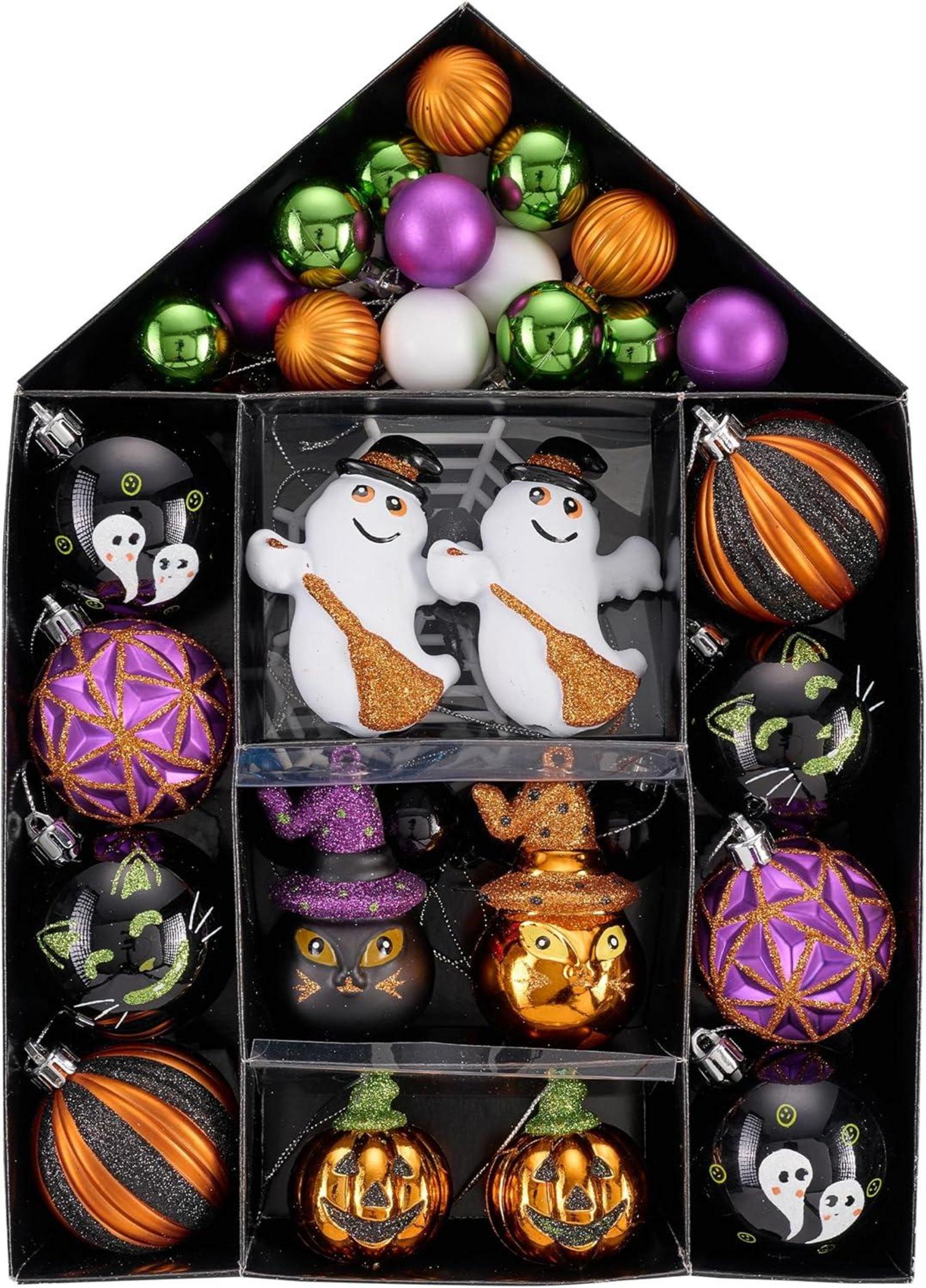 Valery Madelyn Halloween Kugeln 40er Set - Bruchsichere Ornamente