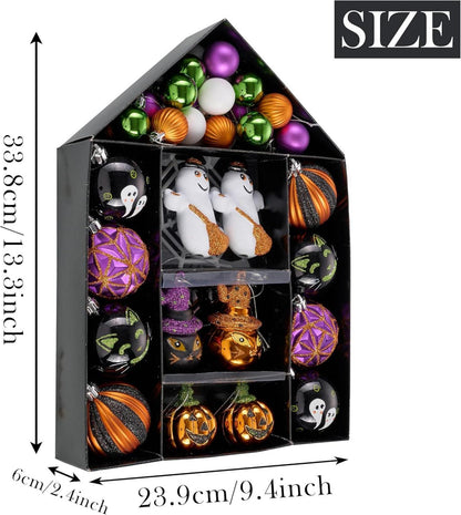 Valery Madelyn Halloween Kugeln 40er Set - Bruchsichere Ornamente