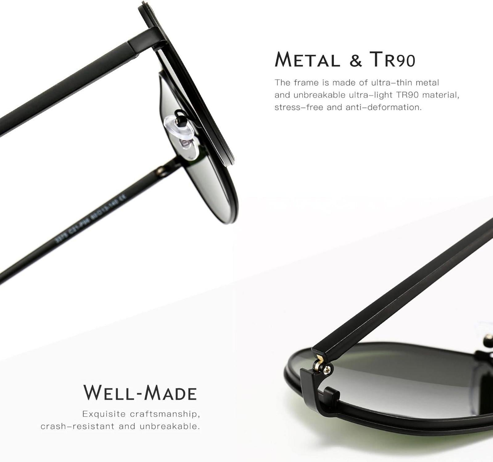 Polarisierte Polygon Sonnenbrille für Herren, trendiges Retro-Design