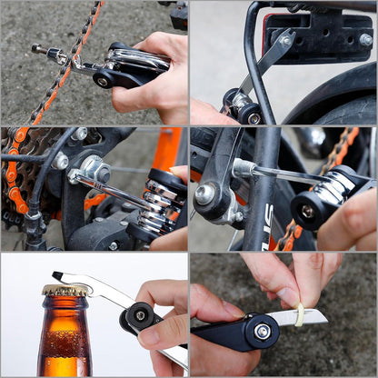 17-in-1 Fahrradflickzeug Set Multitool Satteltasche reparaturset