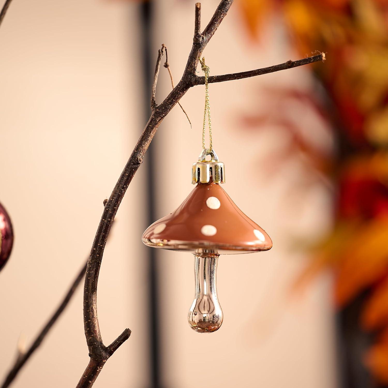 Herbstdeko Kunststoff Kugeln 24 Stück Herbst Deko Aufhängen Fuchs