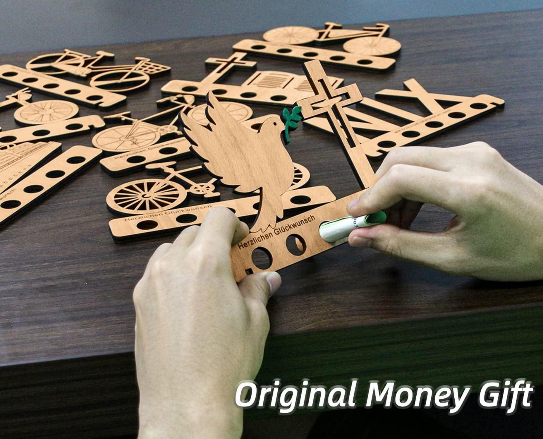 Originelles NIX Geldgeschenk Holz Geburtstagsgeschenk