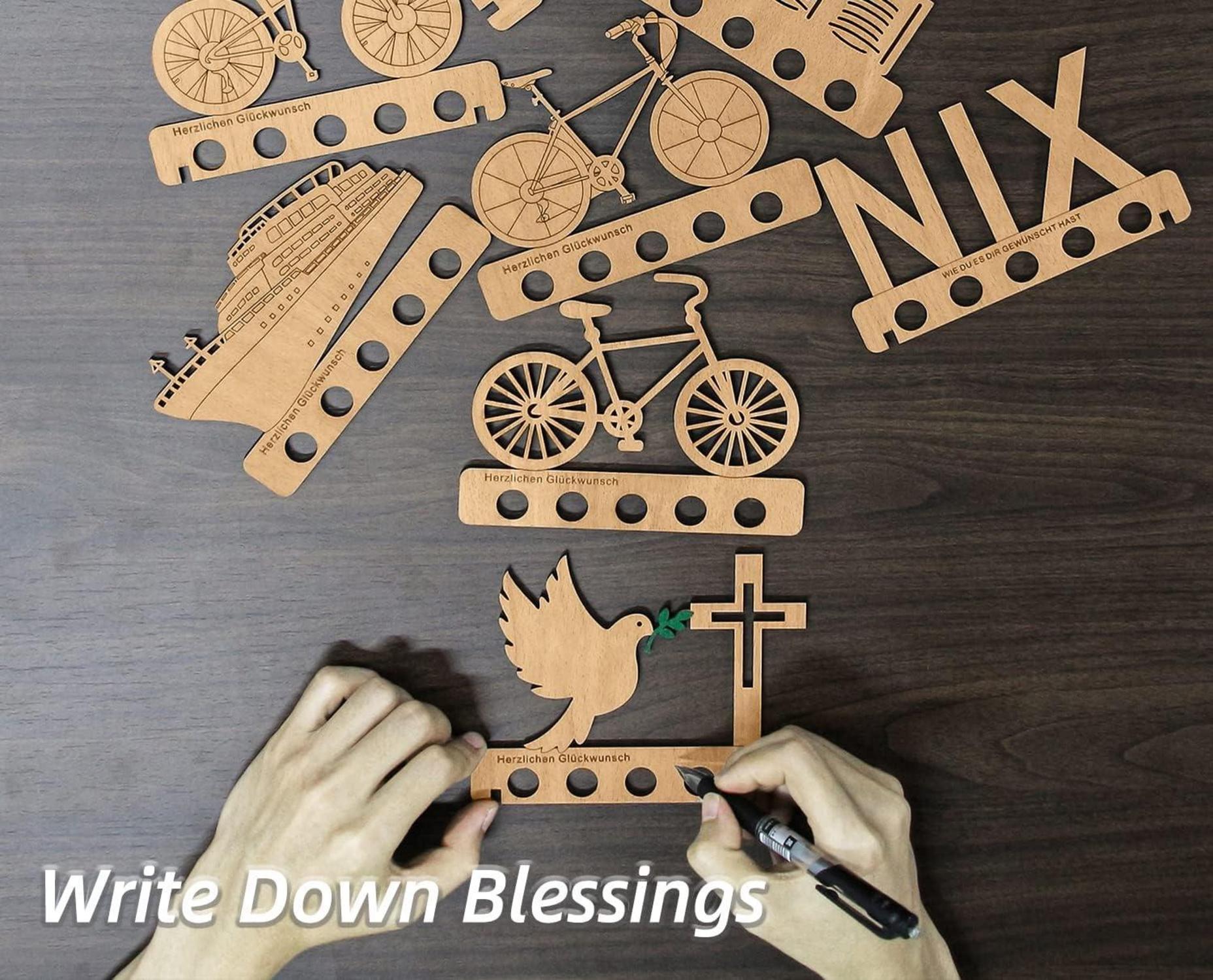 Holz Geldgeschenk NIX Geburtstagsgeschenk Gästebuch DIY-Ideen