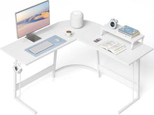 Eckschreibtisch 120x120 cm Monitorständer Schubladen