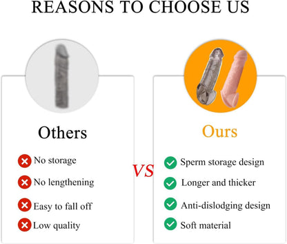 Penis Hülle mit Hodenringen für Penisvergrößerung