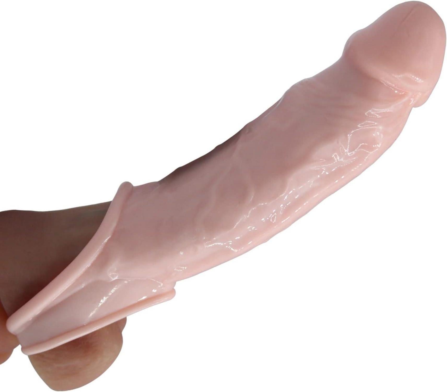 Penis Sleeve mit Hodenringen für Penisvergrößerung & Stimulation