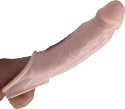 Penis Sleeve mit Hodenringen für Penisvergrößerung & Stimulation