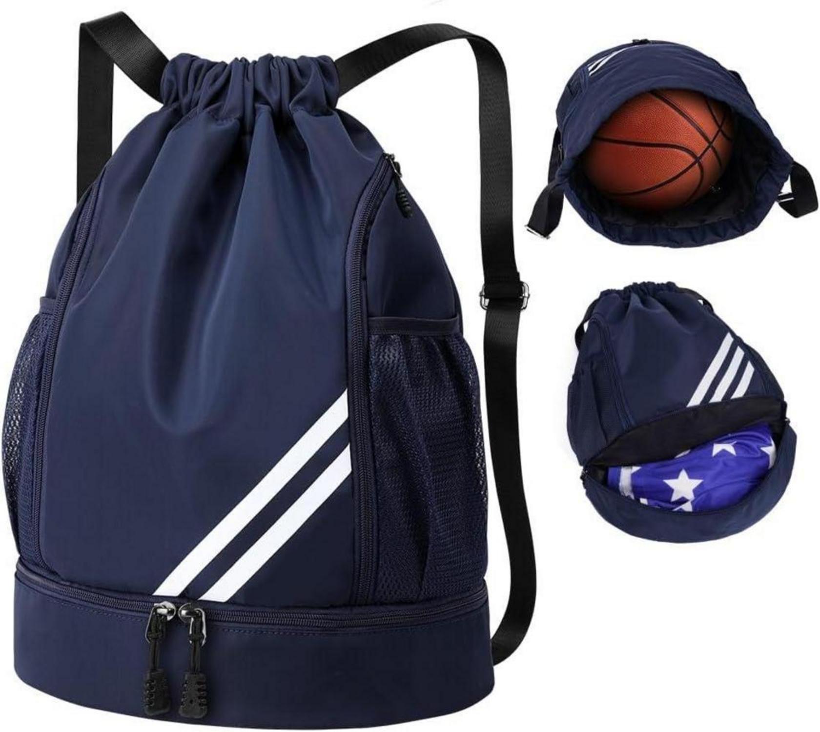 flintronic Sport Rucksack Turnbeutel wasserfest groß Kapazität - A-blau