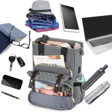 Damen Schulrucksack USB Ladeanschluss 15,6 Zoll Laptop Grau