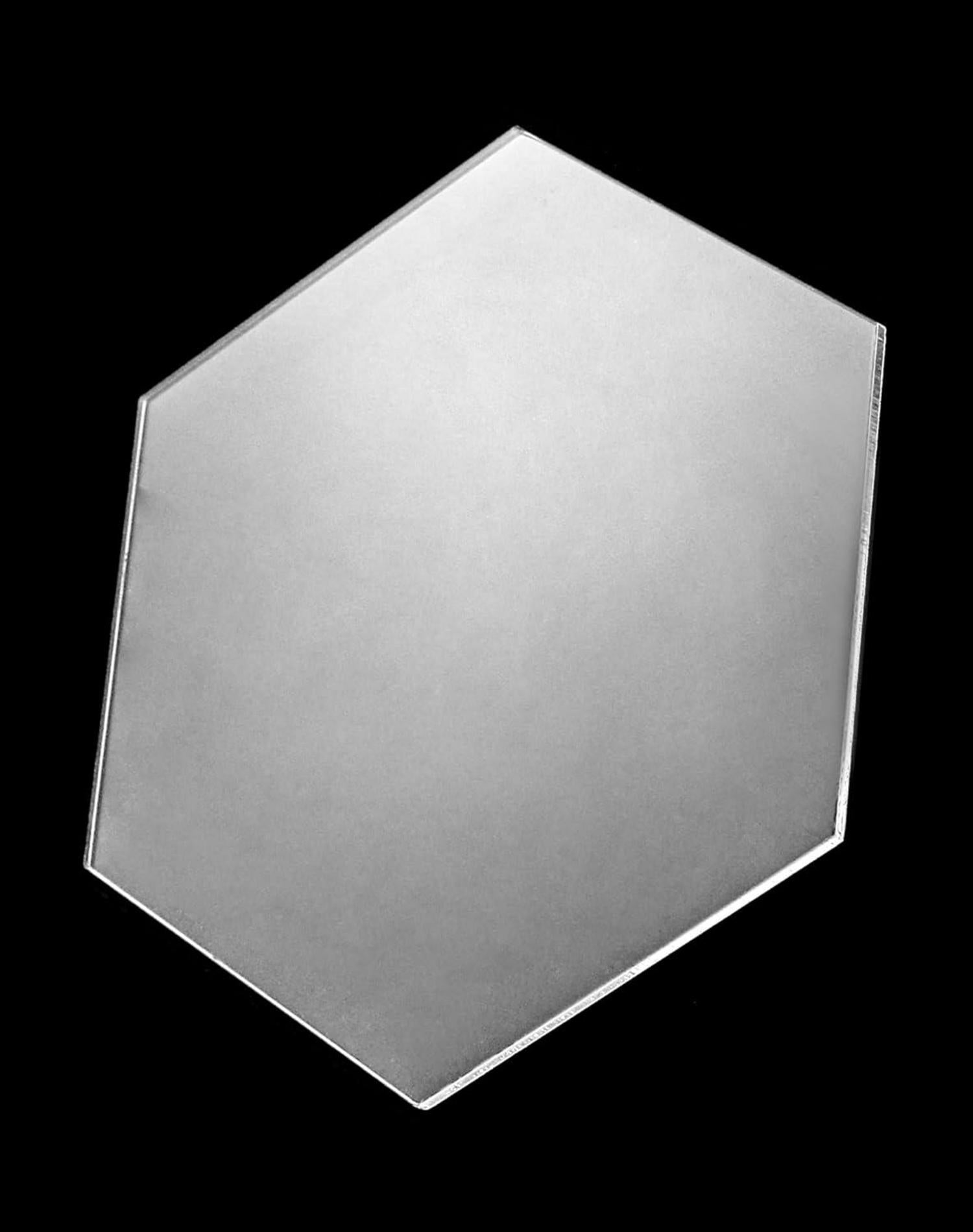 80 Acrylplatten Sechseckig 8x7cm Transparent Hochzeit Party Display