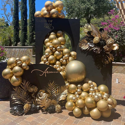 Gold Luftballons 120 Stück Ballon Girlande 5-18 Zoll Hochzeit Party Deko