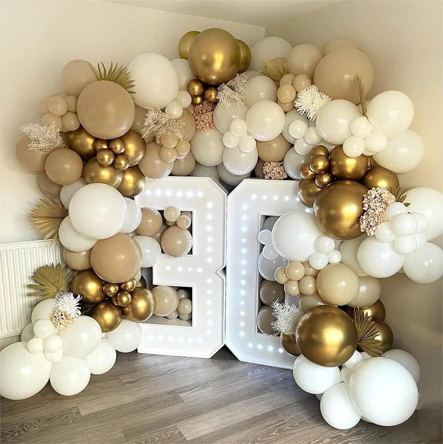Luftballons Gold Metallic Party Deko 120 Stück 18 12 10 5 Zoll Ballon