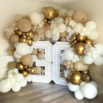Luftballons Gold Metallic Party Deko 120 Stück 18 12 10 5 Zoll Ballon