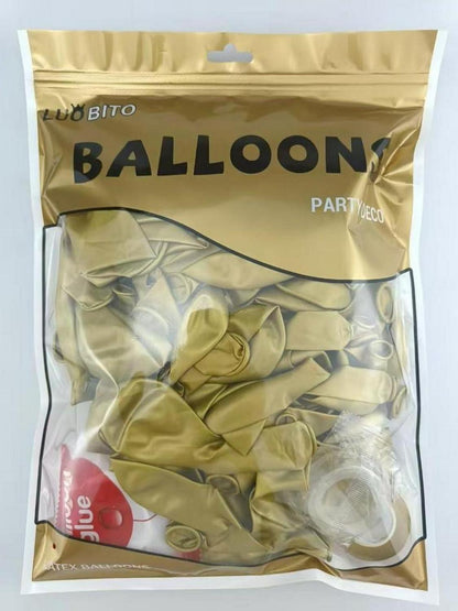 Luftballons Gold Ballon Girlande 120 Stück Deko Geburtstag Hochzeit Party