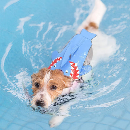 Schwimmweste Hund Hai Schwimmen Boot Reflektierend Blau L
