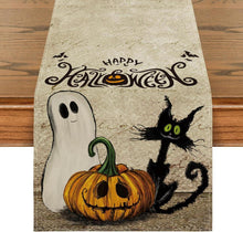 Artoid Halloween Katze Geist Jack-O-Laterne Tischläufer deco 40x240cm