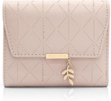Damen Geldbörse Weiches Veganleder Mini Portemonnaie Rosa