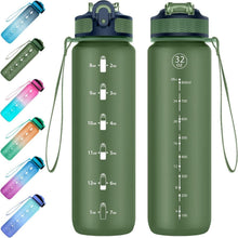 Trinkflasche Sportwasserflasche mit Stroh Tritan BPA Free 1L
