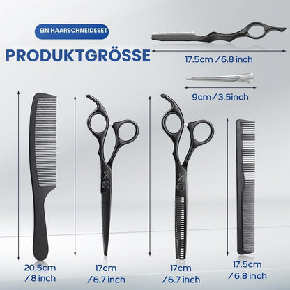 Friseurscheren Set Profi – Haarschneideschere & Effilierschere 6.5"