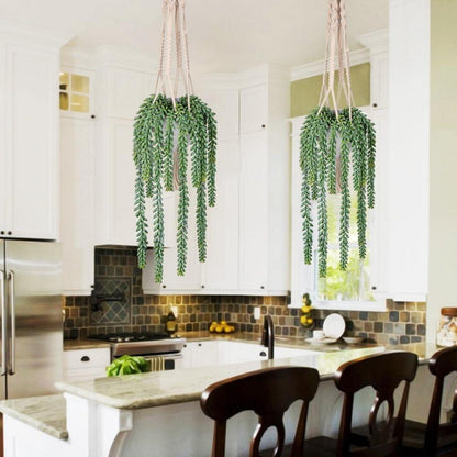 Künstliche Hängepflanze Dekopflanze für Zimmer und Wand 14cm