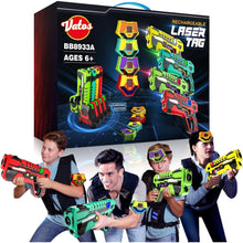 Lasertag Set Kinder Wiederaufladbares 4 Pack mit Empfängern