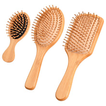 Haarbürste Bambus Kamm Massage Holz Entwirrungsbürste Set