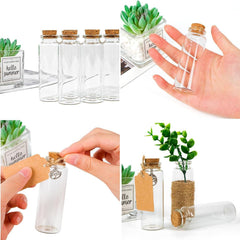 EUES Reagenzglas 16 Stück x 40ML mit Korken für DIY Geschenke und Dekoration