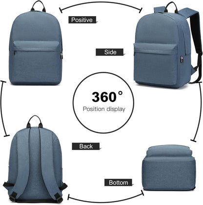 Leichter Schulrucksack wasserabweisend 15,4 Zoll Laptop