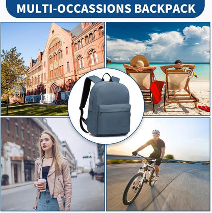 Schulrucksack leicht wasserabweisend stilvoll 15,4 Zoll Marine