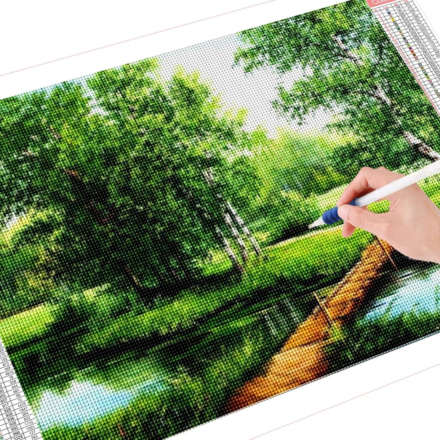 Trayosin Diamond Painting Landschaft 5D DIY Diamant Malerei Crystal Strass Stickerei XXL