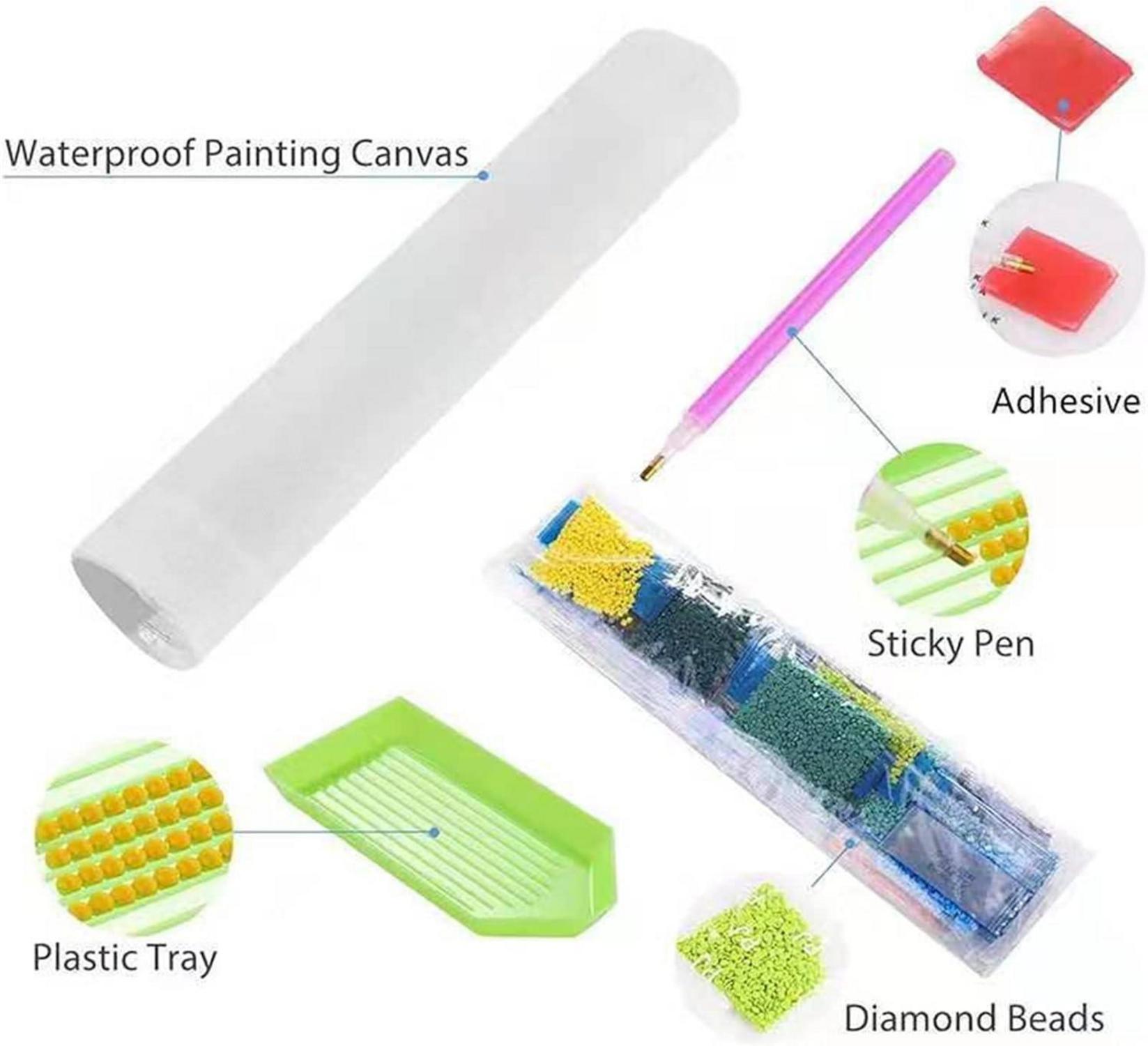 Trayosin Diamond Painting Landschaft 5D XXL mit Zubehör - DIY Malerei Stickerei