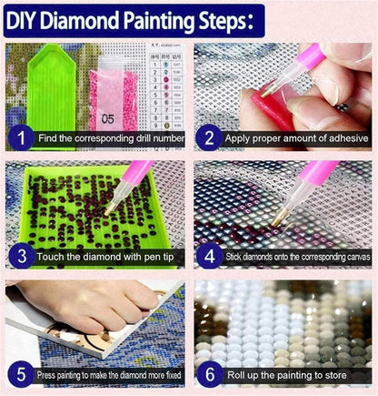 Trayosin Diamond Painting Landschaft 5D XXL mit Zubehör - DIY Malerei Stickerei