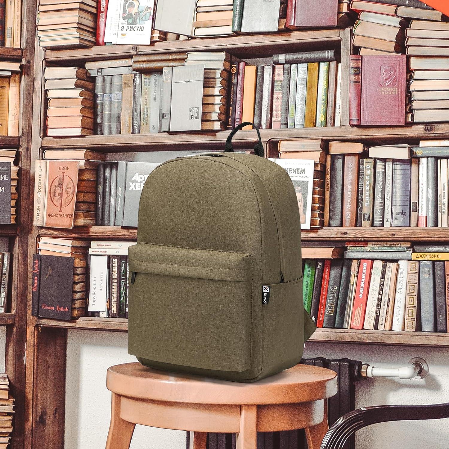 Schulrucksack College-Rucksack wasserabweisend leicht Braun