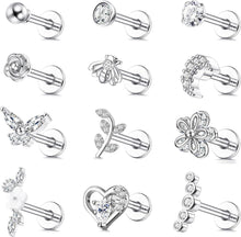 Tragus Helix Piercing Ohrringe Set Piercing Ohr Zirkonia Knorpel