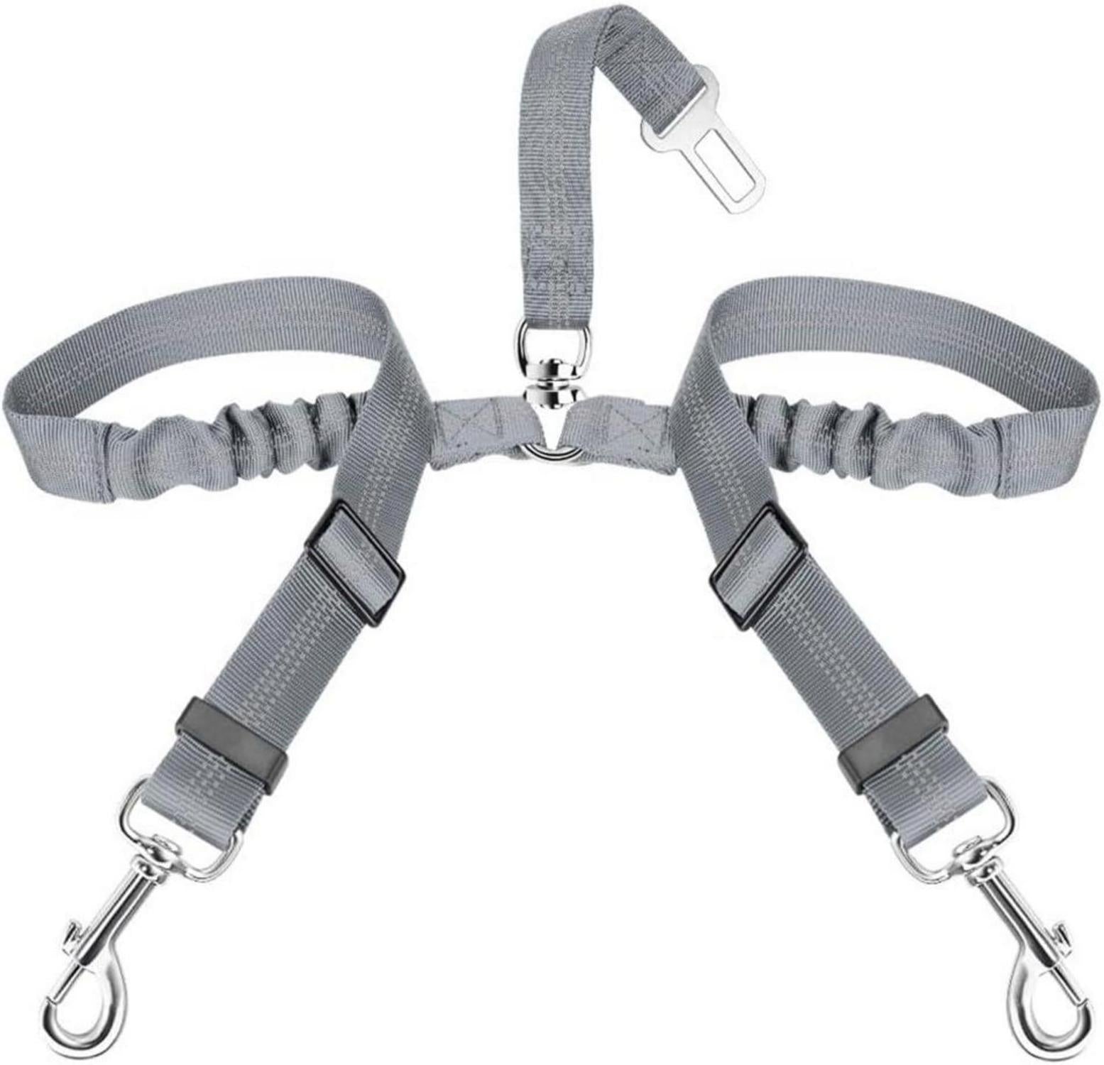 Anschnallgurt Hund Auto 2in1 langlebig elastisch reflektierend