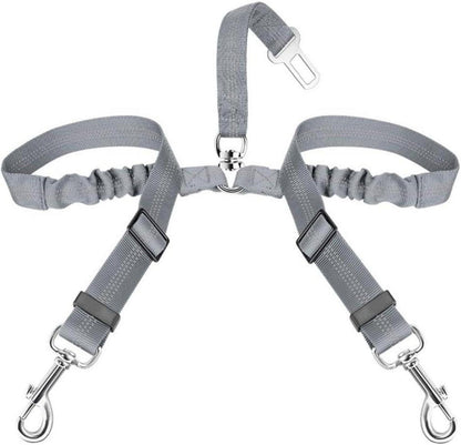 Anschnallgurt Hund Auto 2in1 langlebig elastisch reflektierend
