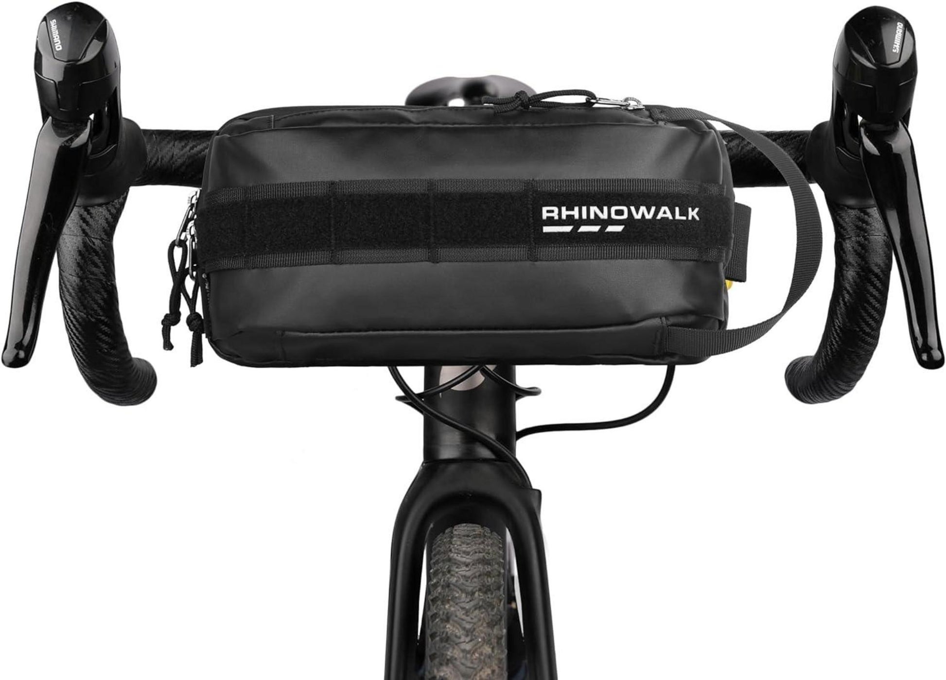 Fahrrad Lenkertasche Multifunktionales MOLLE System 2.4l voll Schwarz