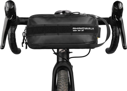 Fahrrad Lenkertasche Multifunktionales MOLLE System 2.4l voll Schwarz