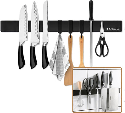 Verbesserte Magnetleiste Messer 50cm Schwarz Edelstahl Selbstklebend