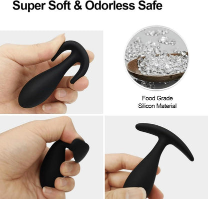 Analplug Set Silikon Buttplug Prostata Massage SM Sexspielzeug Paar