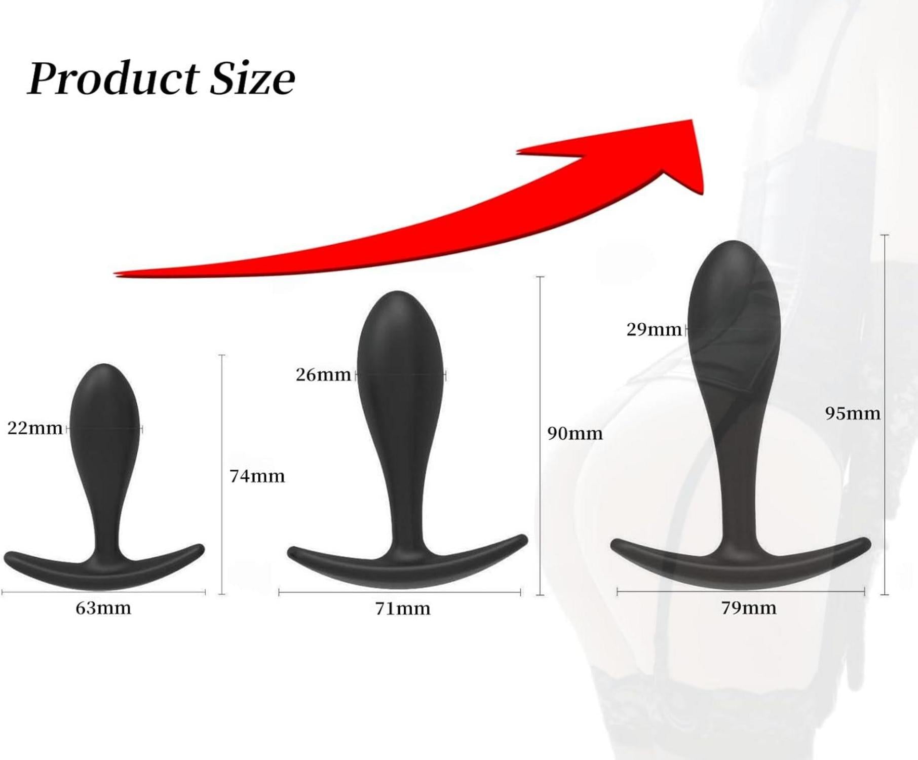 Analplug Set Silikon Buttplug Masturbation Anus Dilatator Prostata