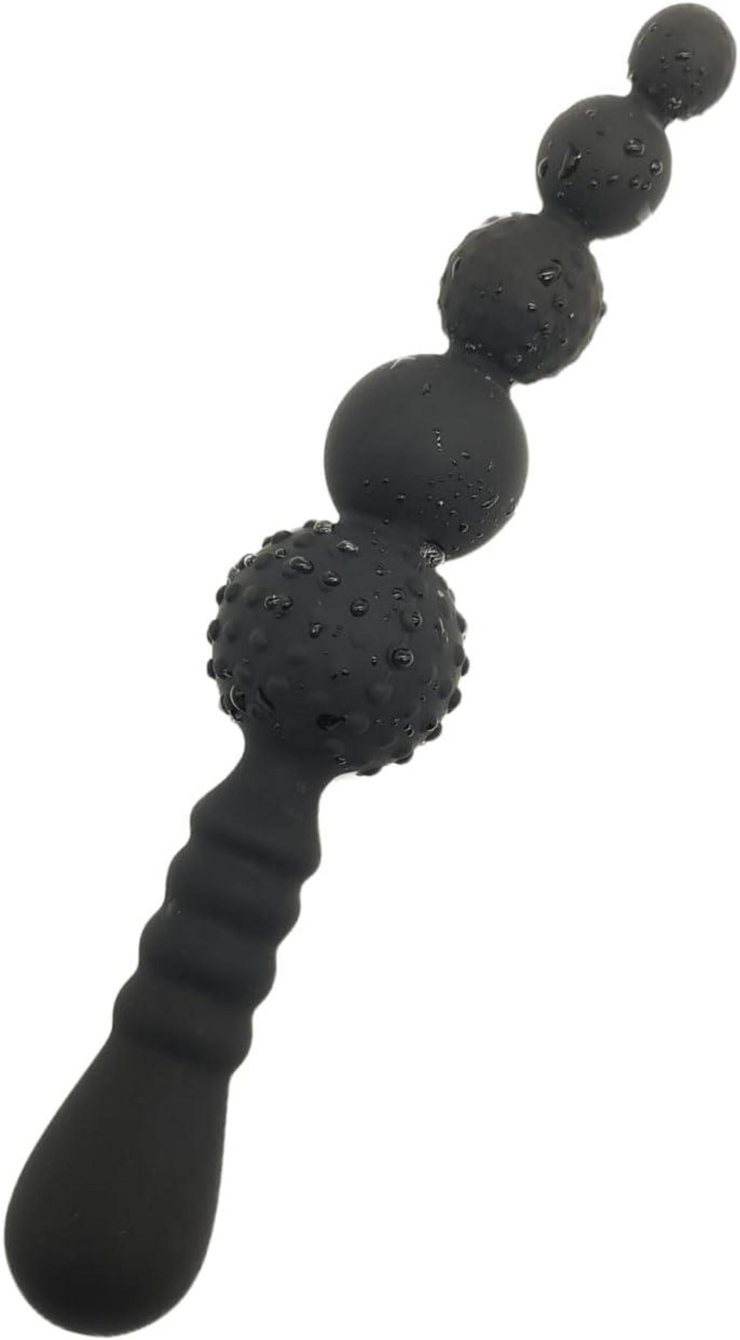 Analplug mit Kugeln Silikon Griff Prostata G-Punkt Stimulation SM