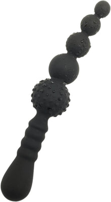 Analplug mit Kugeln Silikon Griff Prostata G-Punkt Stimulation SM