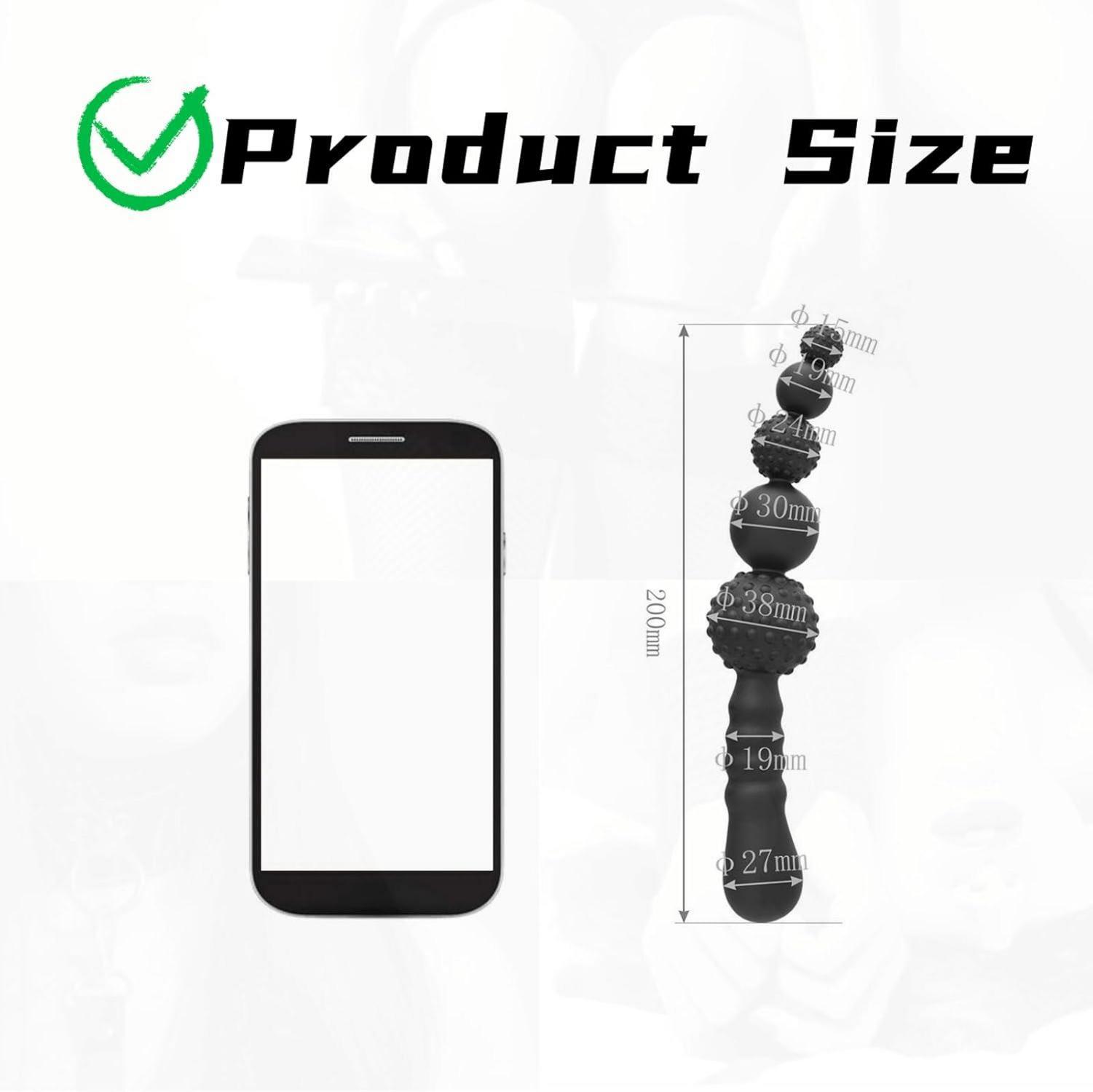 Analplug Silikon Buttplug 5 Kugeln Anus Dilatatoren Prostata G-Punkt