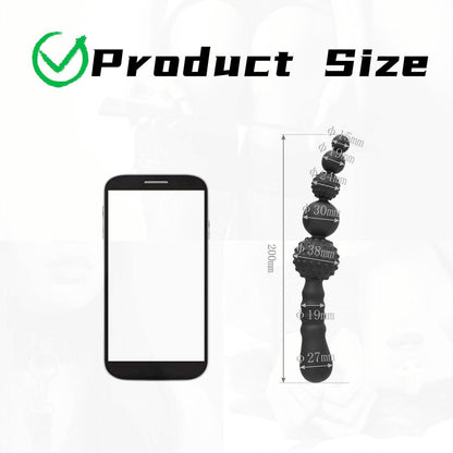 Analplug Silikon Buttplug 5 Kugeln Anus Dilatatoren Prostata G-Punkt